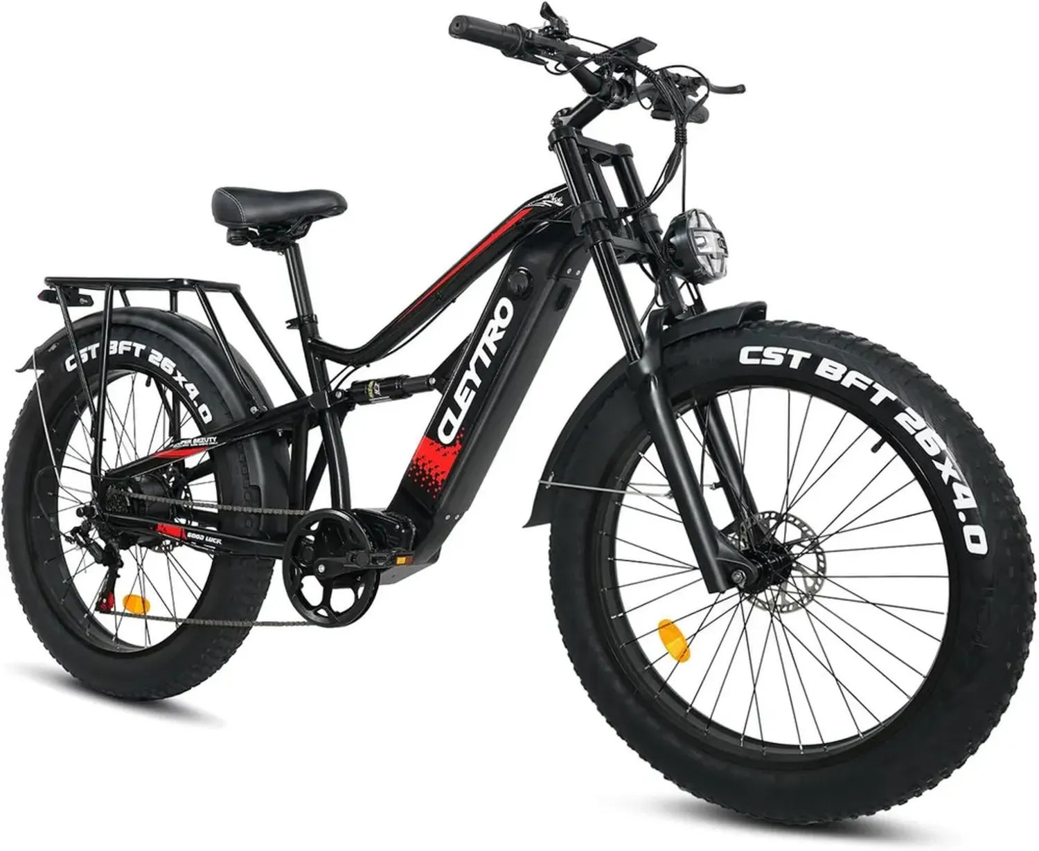Vélo Électrique Adulte 26' - Batterie 48V 18Ah - Autonomie 40-90 km - Double Amortisseurs - 7 Vitesses Tout-Terrain