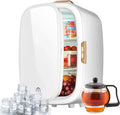 Réfrigérateur Compact 20L avec Miroir - Chaud et Froid - Frigo Portable pour Cosmétique, Camping, Bureau