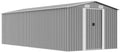Abri de Jardin Métal Gris 257x580x181 cm pour Extérieur
