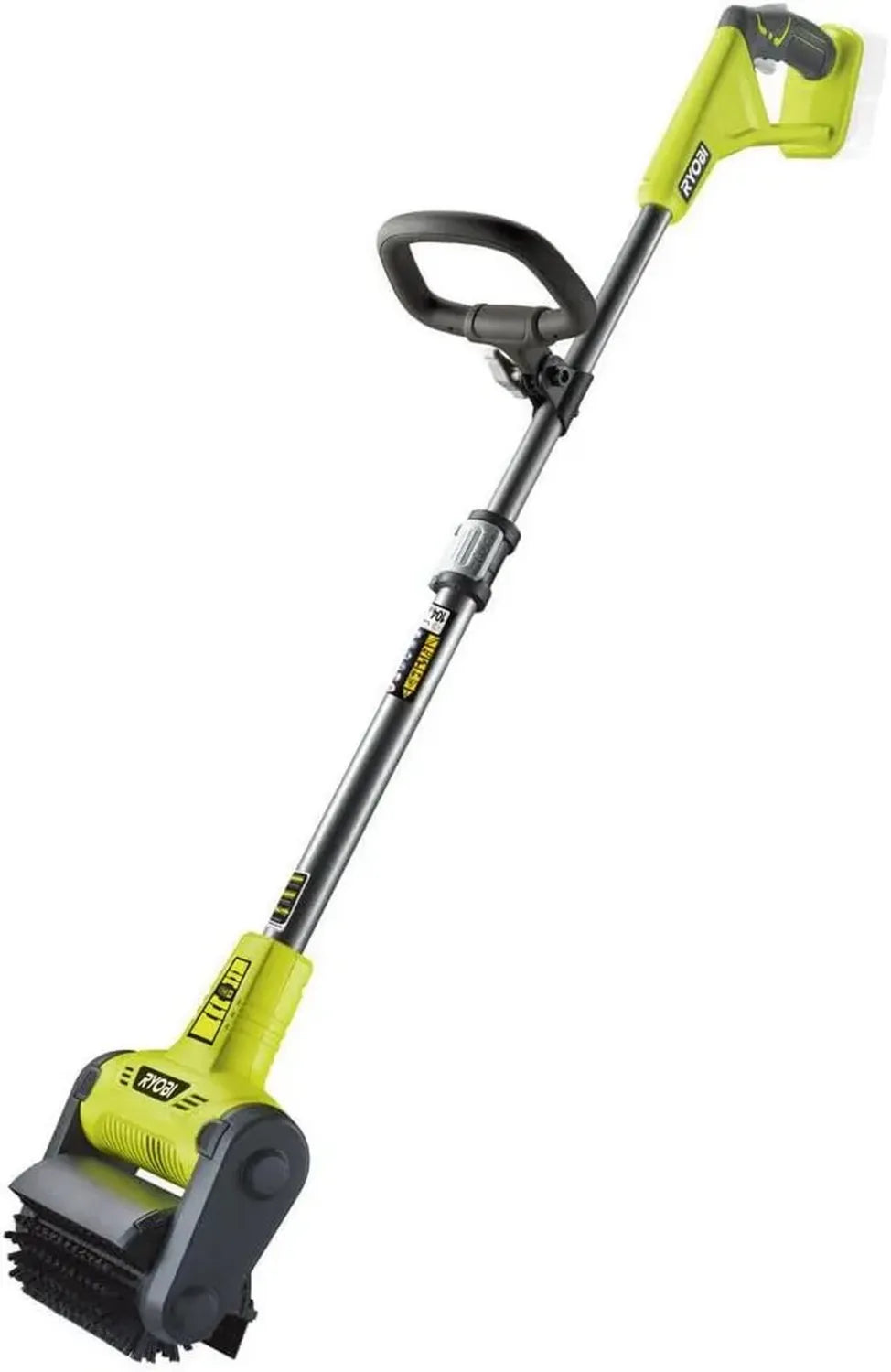 RYOBI - Nettoyeur Sol sans Fil 18V ONE+ avec Brosse Nylon pour Surfaces Grands Extérieurs - Poignée Confort - Batterie Exclue