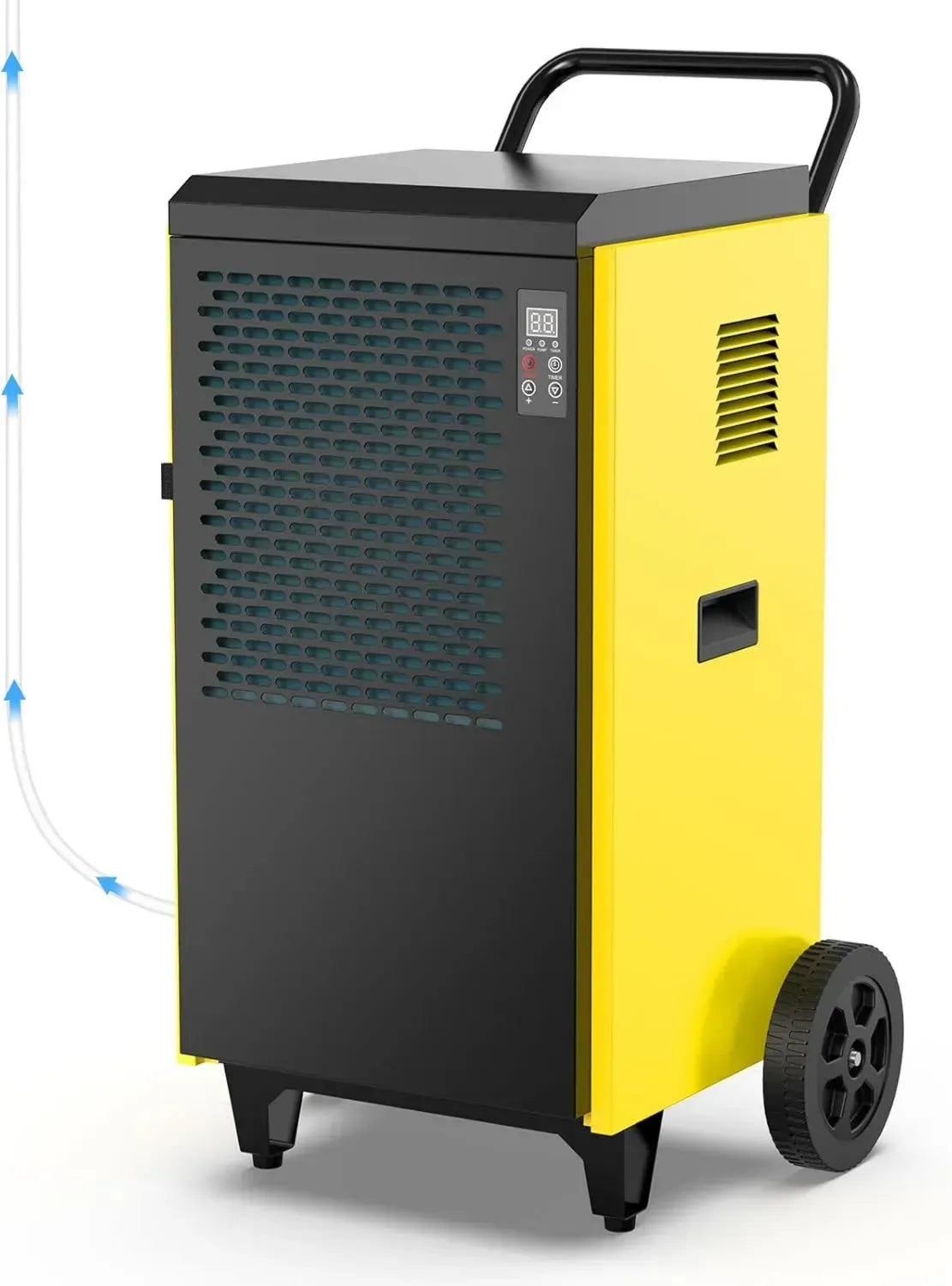 Déshumidificateur Industriel Électrique 70L/Jour avec Pompe et Vidange, Pour Caves et Grands Espaces 200m²