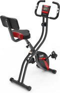 Vélo d'Appartement Pliable Care Fitness - Résistance Magnétique à 10 Niveaux - Pédales Antidérapantes et Réglables