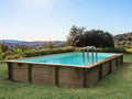 Kit de Piscine en Bois Rectangulaire Sunrise 8,20 x 5,20 x 1,44 m