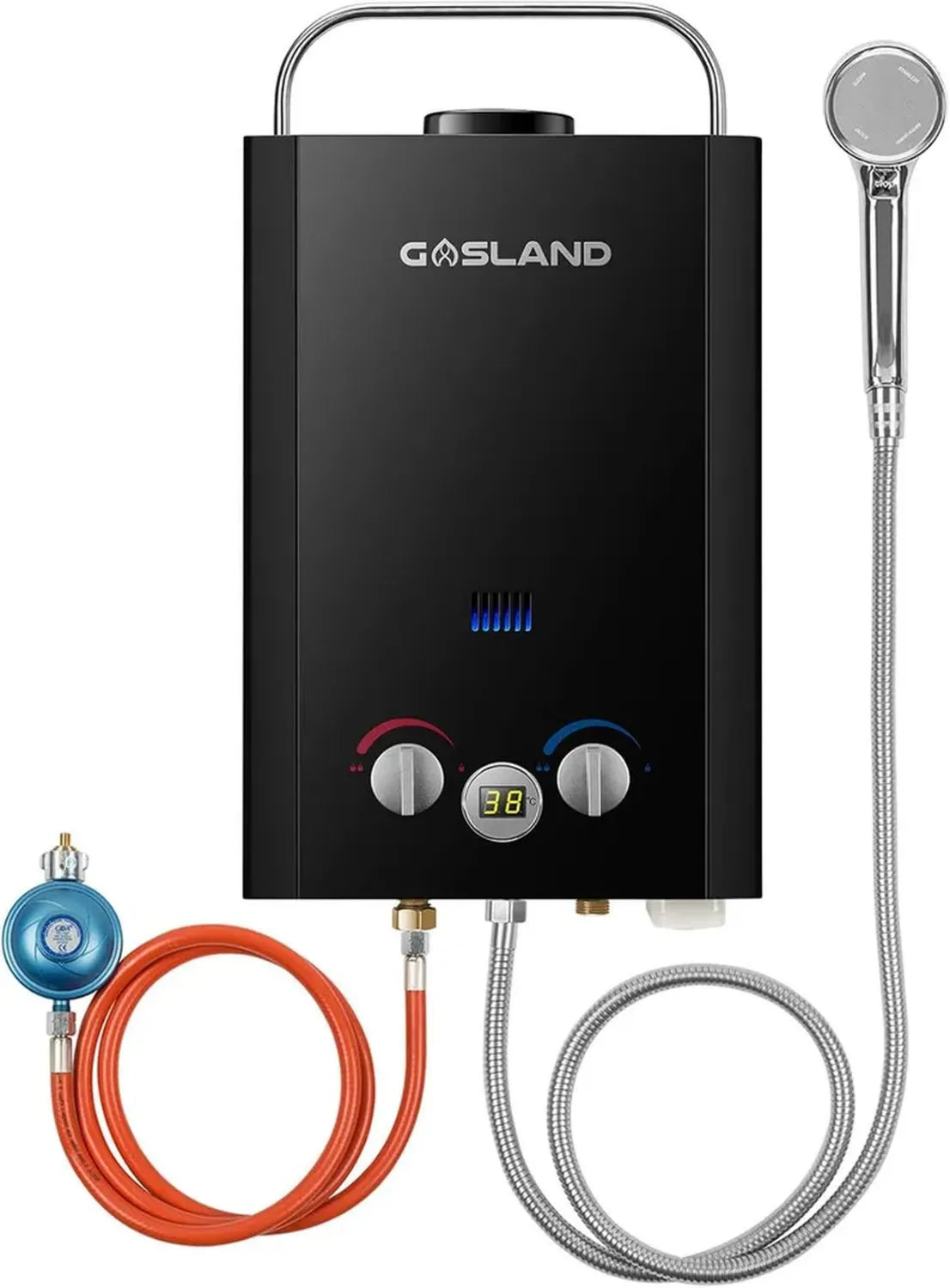 Chauffe-eau à Gaz Portable 6L GASLAND BE158B, Douche Chaude Instantanée pour Camping-car