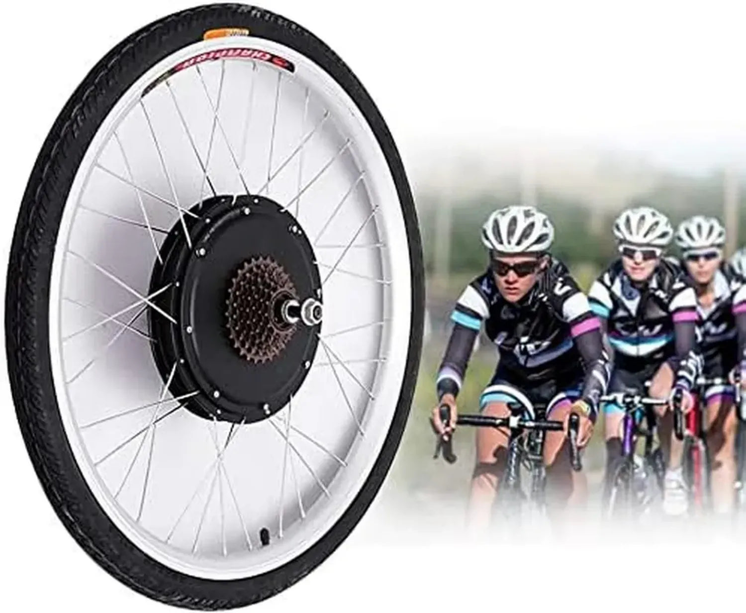 Ensemble de conversion de moteur électrique 26 pouces, 36V/48V, pour vélo avant/arrière
