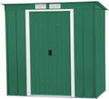 Abri de Jardin en Métal Duramax ECO 6x4, Toit Pentu Galvanisé Renforcé, Vert