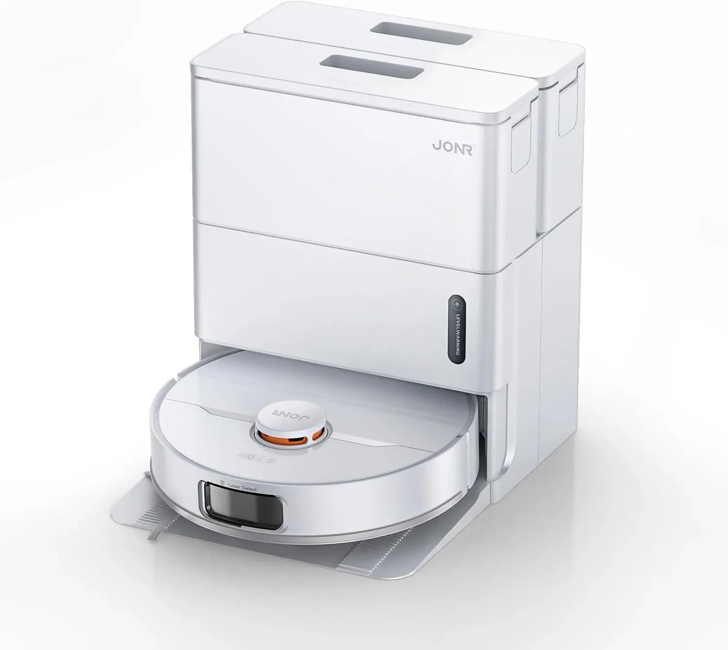 Aspirateur Robot JONR T5 Pro Gen 2, 15000 Pa, Lavage et Séchage Air Chaud, Brosse Anti-Nœuds, Évitement d'Obstacles