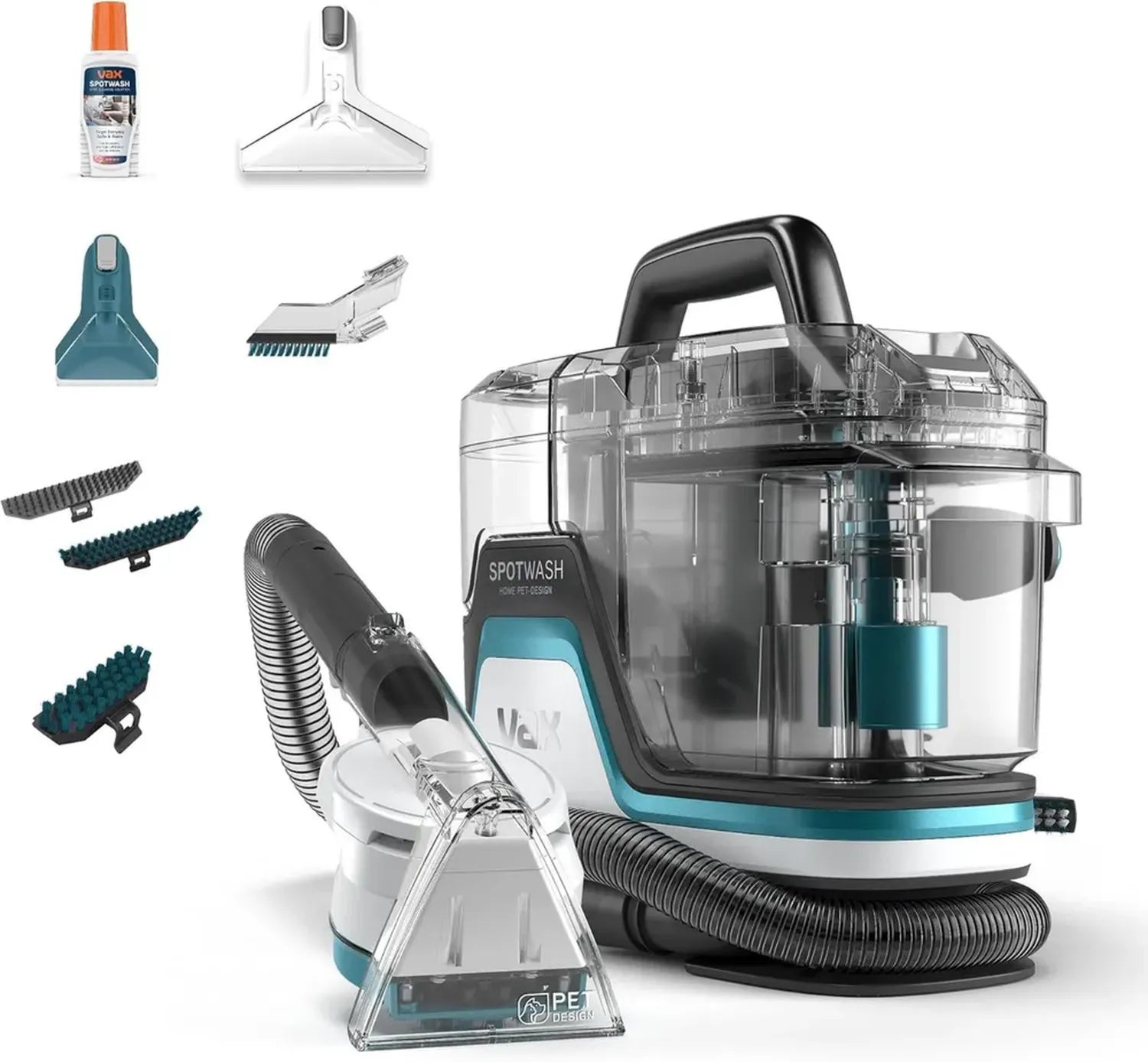 Vax SpotWash Duo Spécial Animaux - Nettoyeur de Tapis et Textiles avec SpinScrub