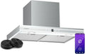 Hotte Murale Klarstein Auriana 60cm, 700 m³/h, Efficacité Énergétique A+, LED Blanc Froid, Contrôle Tactile WiFi, Silencieuse avec Filtre à Charbon, Noir Élégant
