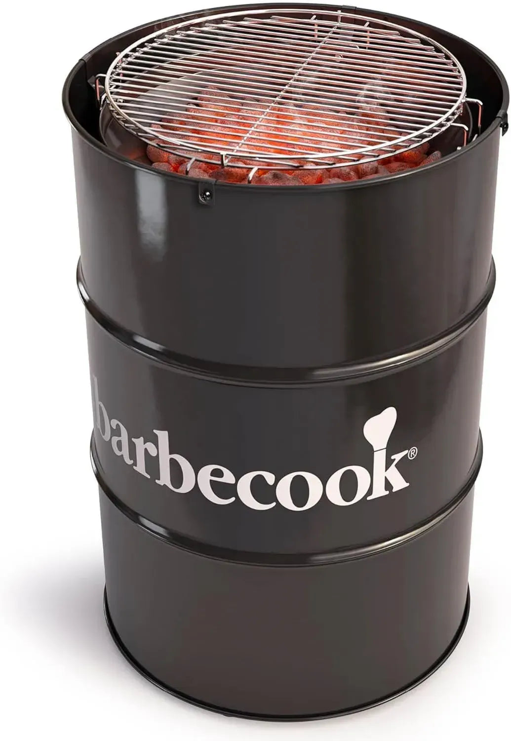 Gril à Charbon Barbecook Edson en Acier Noir 47,5x47,5x89 cm