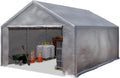 Abri de Stockage 3x6m Gris Étanche PE 350N