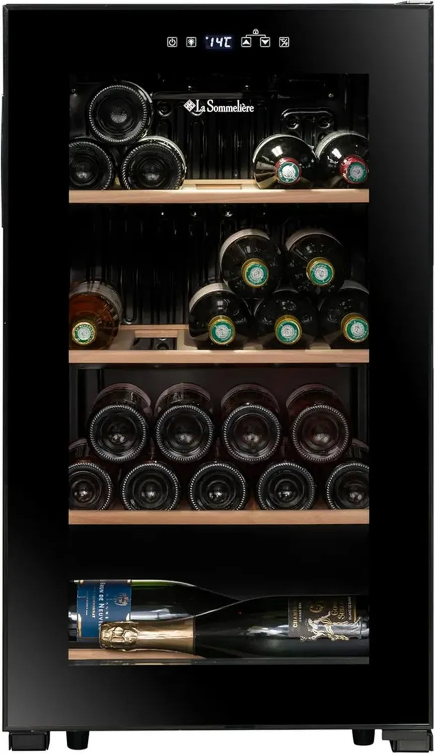 Cave à Vin LA SOMMELIERE LS36BLACK pour 36 Bouteilles