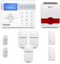 Système d'alarme sans fil pour maison 2-3 pièces avec détection de mouvement et intrusion, sirène solaire extérieure - Compatible avec Box Internet