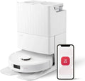 Aspirateur Robot Roborock Qrevo Pro, Nettoyage Automatique avec Brosses Flexibles et Station Lavage à Eau Chaude, 7000 Pa (Reconditionné)