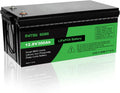 Batterie Lithium LiFePO4 12V 300Ah, 3840Wh avec BMS 200A, Plus de 10000 Cycles, Compatible Série/Parallèle, Idéale pour Système Solaire, Maritime et Domestique