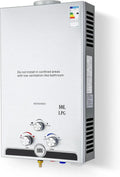 Chauffe-Eau Gaz Portable 17kW, Débit 10L/min pour Extérieur, Utilisation LPG, Modes Hiver/Été