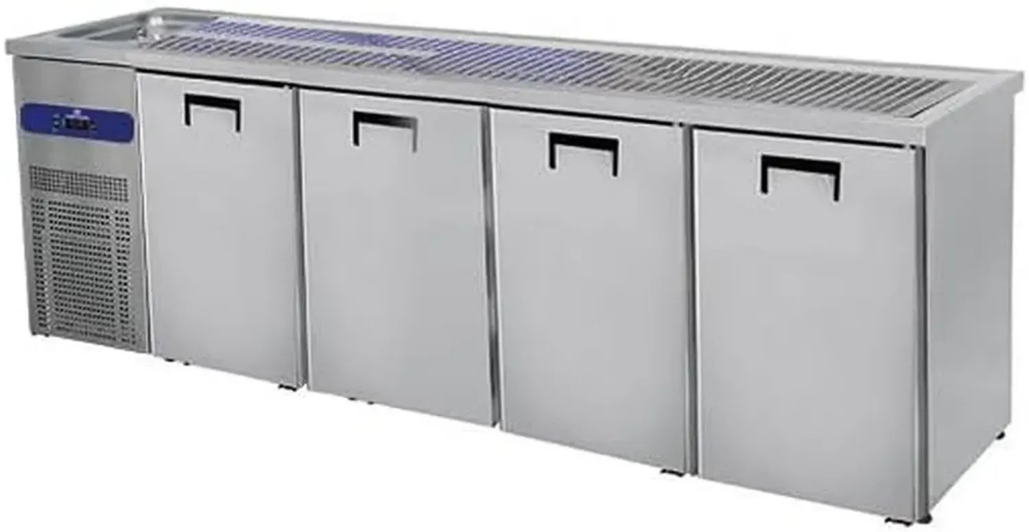 Refroidisseur de Fût à Bière avec Bac à Glace et Portes Multiples - Capacité 50L