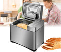 Machine à pain inox programmable avec distributeur, écran tactile, 3 tailles et couleurs de croûte