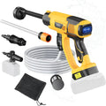 Nettoyeur Haute Pression Portable 20 V, 800 psi, Buse 6-en-1, Canon à Mousse, Sans Fil pour Nettoyage Extérieur (Sans Batterie)