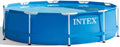 Piscine hors-sol INTEX avec cadre métallique et pompe - 305 x 76 cm, bleu