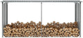 Abri de Rangement en Acier Galvanisé pour Bois 330x92x153 cm Gris