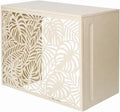 Écran de Protection pour Climatiseur Extérieur 105x90x66,5 cm - Métal avec Kit de Fixation - Anti-Intempéries, Réduction du Bruit - Couleur Crème
