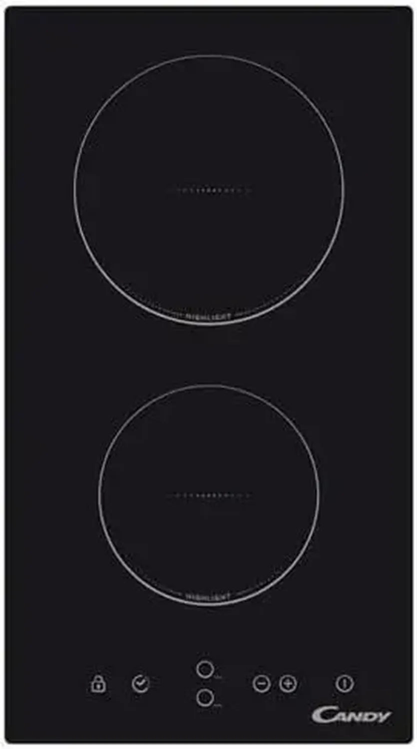 Plaque Vitrocéramique 2 Zones de Cuisson Candy CDH30 - Compacte et Performante