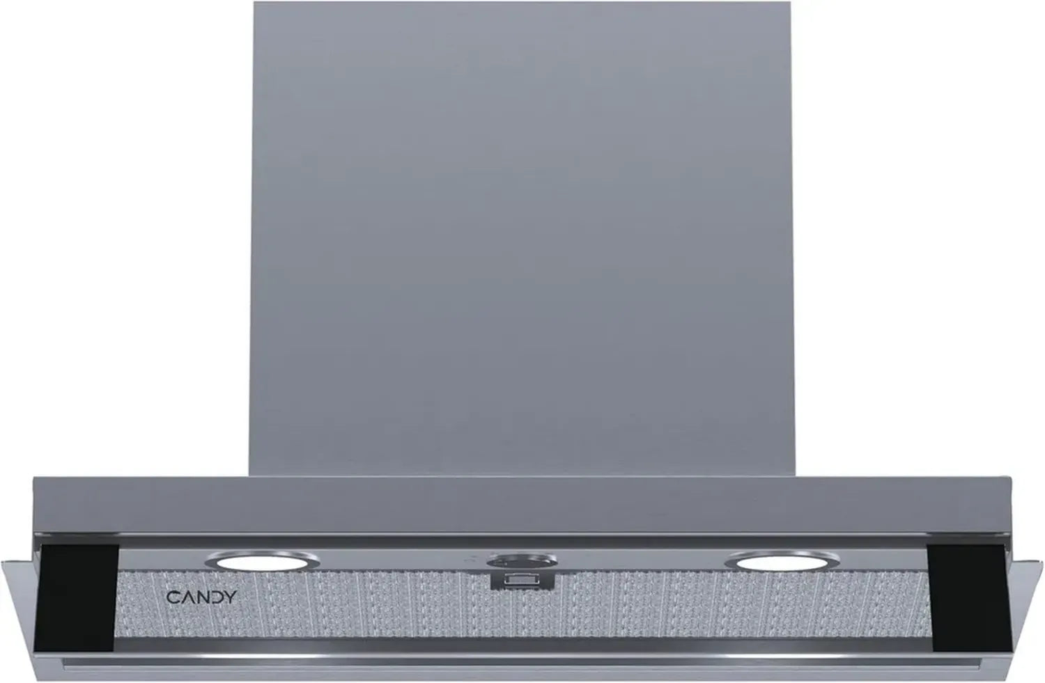 Candy Hotte Intégrée 60 cm, 3 Vitesses, 620 m3/h, Anti-retour, Filtre Charbon, LED, Inox