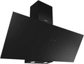 Hotte Murale Noire 90cm Classe A - Silverline : 402 m³/h, LED, Commande Tactile