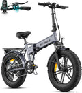 Vélo Électrique Pliable ENGWE, Batterie Amovible 48V 13Ah, Autonomie 50-120 km, Pneus Gros 20x4.0 Pouces, VTT Électrique 7 Vitesses