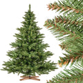 Sapin de Noël Artificiel Nordmann, 180cm, PVC Durable, Tronc Vert avec Socle en Bois