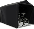COSTWAY Abri de Vélo Extérieur 160x218x164 cm, Garage Portable avec Porte Zippée, Housse pour Terrasse et Jardin (Gris Foncé)