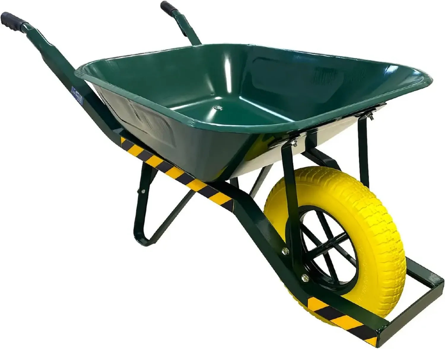 KELI - Brouette Professionnelle 85L, Roue Incassable, Charge 250 Kg, Poignées Ergonomiques, Chariot Robuste