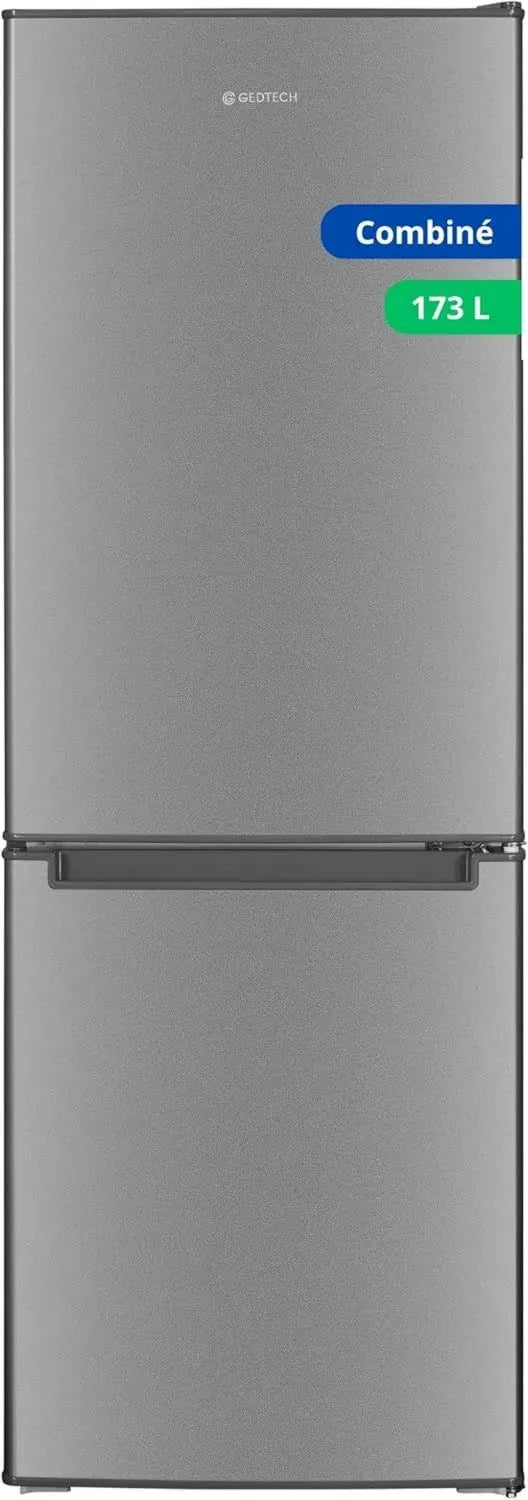 Réfrigérateur Combiné avec Congélateur Inférieur 173L GEDTECH GCB173SL - Argenté - Hauteur 143 cm