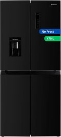 GEDTECH Réfrigérateur Multi-Portes 470L No Frost - Finition Noire