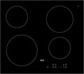 Plaque de Cuisson Vitrocéramique AEG 3000 - 4 Zones, 49 cm, Nettoyage Facile, Commande Tactile, Indicateurs de Chaleur, Insertion Noire