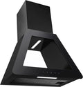Hotte Aspirante Murale PKM, Recyclage et Évacuation, Verre Noir, 60 cm