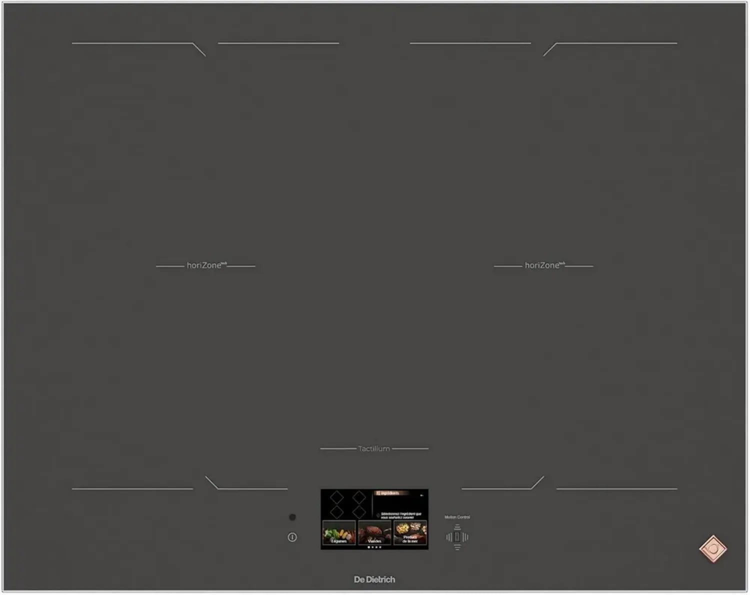 Plaque à Induction De Dietrich DPI4451GT, Design Moderne, Gris Foncé