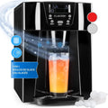 Klarstein Machine à Glaçons Portative, Capacité 2L, Production Rapide 12kg/Jour, Alarmes de Sécurité, Distributeur Compact de Glace et Eau