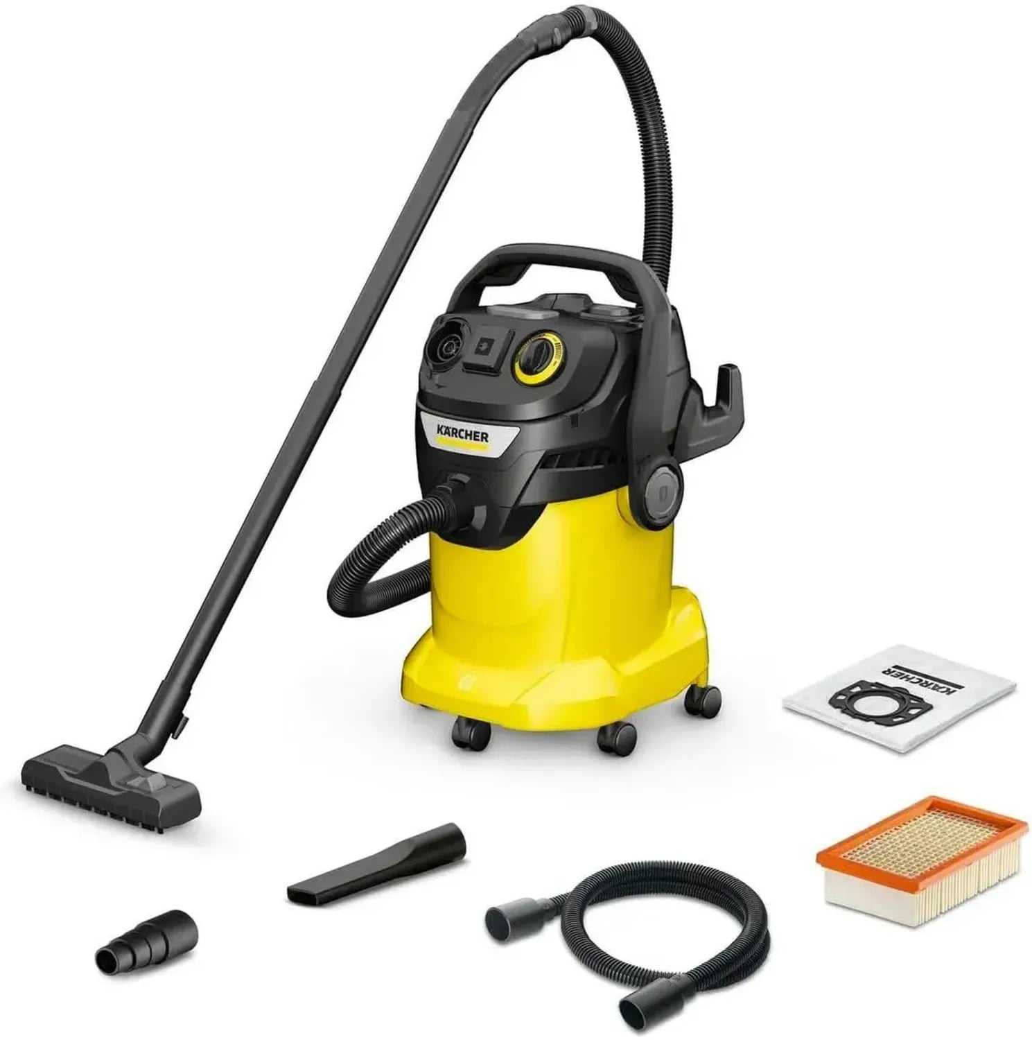 Aspirateur Industriel Kärcher KWD 6 P, 1300 W, 25L, Jaune/Noir