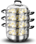 Faitout en Acier Inoxydable 304 pour Cuisson Vapeur et Soupe, Fond Triple Épaisseur, Parfait pour Braisé et Poulet mijoté