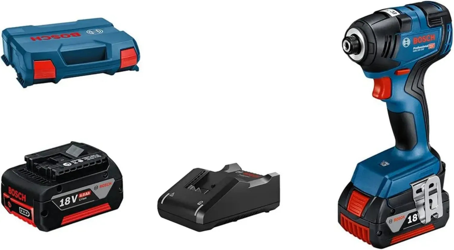 Perceuse à Chocs sans Fil Bosch 18V GDR 18V-200 avec Batteries et Chargeur