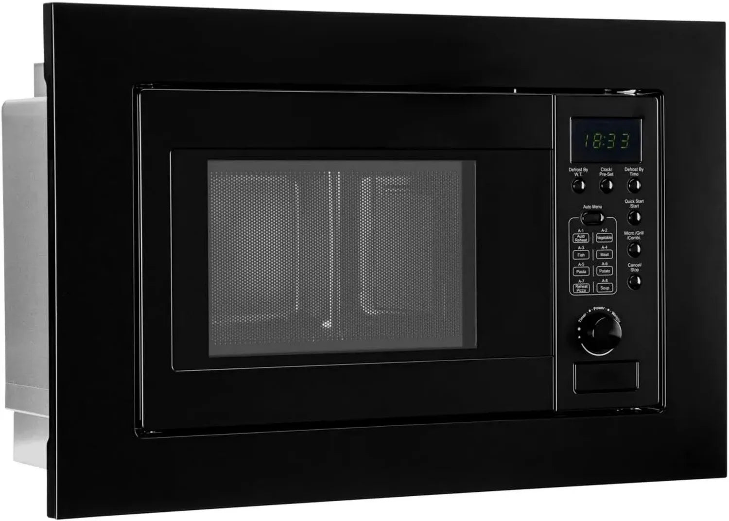 Four à micro-ondes encastrable avec grill Bomann® 60 cm, 800 W, 1000 W, 20 L, noir