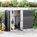 Cabane de Jardin Métallique Anthracite 225x89x161 cm