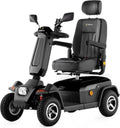 Scooter électrique Veleco SHARPY - Mobilité confortable avec siège pivotant, ceinture de sécurité et éclairage LED - Fonction marche arrière - Commandes simples - Couleur noire