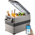 VEVOR Glacière Portable à Compression 45L, Réfrigérateur pour Voiture et Camping, 60W, Compact et Écoénergétique
