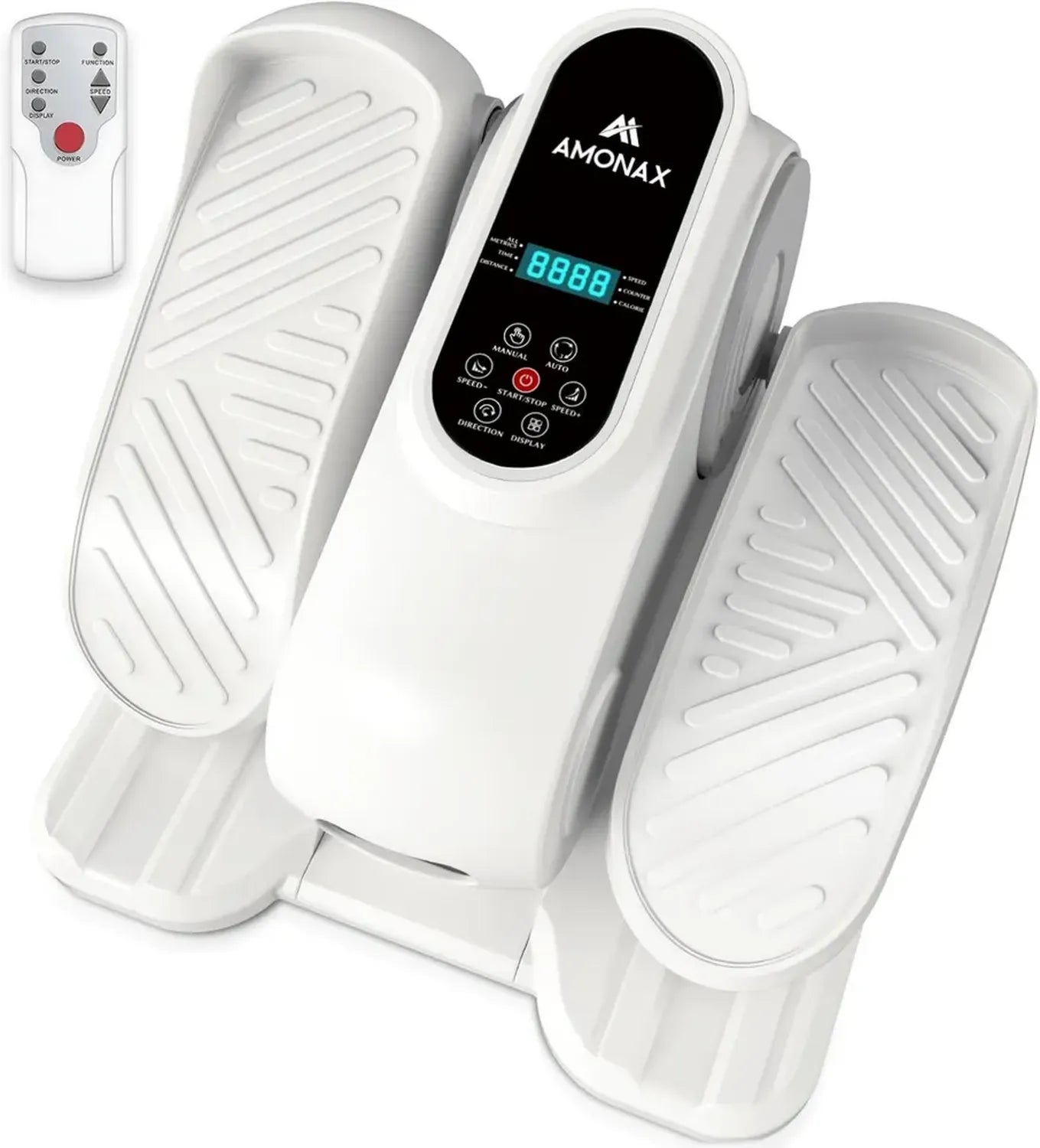 Amonax Elliptique Électrique Compact, Appareil d'Exercice Motorisé pour Bureau, Pédalier Mini pour Remise en Forme à Domicile