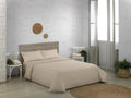 Ensemble de Draps en Coton Bio Blanc pour Lit 135/140 cm, Finition Double Piqûre, 3 Pièces