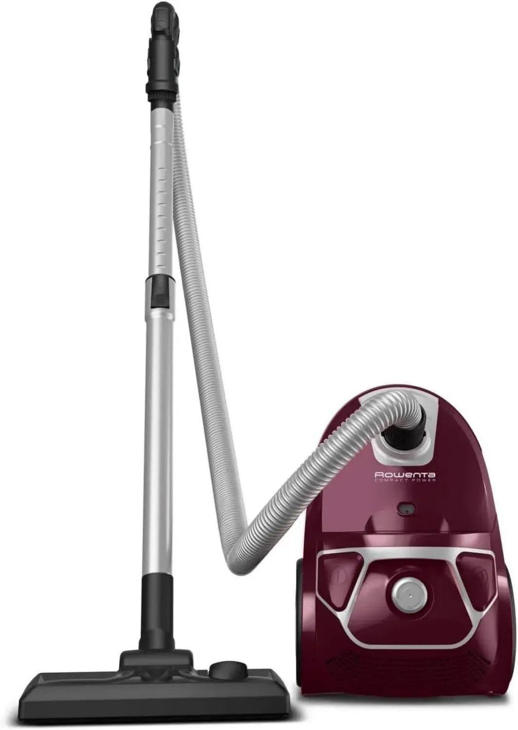 Rowenta Aspirateur Compact avec Sac, Efficacité Énergétique 900W, Filtration Avancée, Capacité 3L, Modèle Aubergine