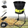 Broyeur électrique de jardin avec roues, coupe ajustable pour compostage et nettoyage, sac inclus